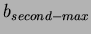 $b_{second-max}$