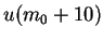 $u(m_0 + 10)$