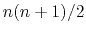 $ n(n+1)/2$