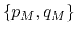 $ \{p_M,q_M\}$