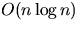 $O(n \log{n})$