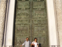 p6120030 The carved door of the cathedral.