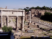 p6160035 A view of the <a href=../../../rome-notes.html#romanforum>Roman Forum</a> from the Capitoline hill.