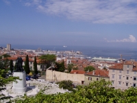 p6020015 A view of Trieste city from San Guisto castle.