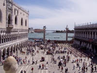 p6060020 View in to the `Bacino Di San Marco', from the ramparts of the Basilica.