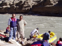 p6220034 Babu with the owner of the raft