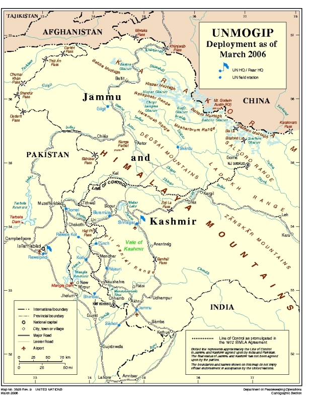map A map of the larger region. Check Leh, and the Shayok and Nubra rivers