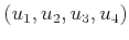 $ (u_1,u_2,u_3,u_4)$