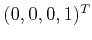 $ (0,0,0,1)^T$