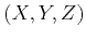$ (X,Y,Z)$