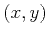 $ (x,y)$