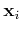 $ {\bf x}_i$