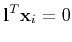 $\displaystyle {\bf l}^T{\bf x}_i = 0
$