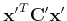 $ {\bf x'}^T{\bf C'}{\bf x'}$