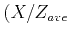 $ (X/Z_{ave}$