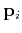 $ {\bf p}_i$