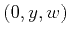$ (0,y,w)$