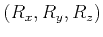 $ (R_x,R_y,R_z)$