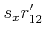 $ s_x r'_{12}$