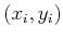$ (x_i,y_i)$