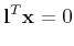 $\displaystyle {\bf l}^T {\bf x} = 0$