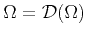 $ \Omega = {\cal D}(\Omega)$
