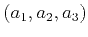 $ (a_1,a_2,a_3)$