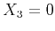 $ X_3 =0$
