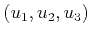 $ (u_1,u_2,u_3)$