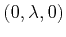 $ (0,\lambda,0)$