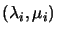 $(\lambda_{i}, \mu_{i})$
